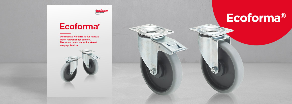 Image Ecoforma® - Colson Germany´s robust wheel series for almost every application